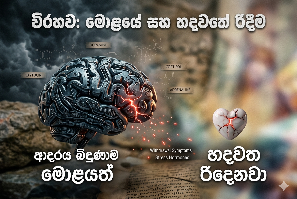 බ්‍රේක්-අප් එකක් වුණාම අපේ මොළය ඇතුළේ ඇත්තටම සිද්ධ වෙන්නේ මොකක්ද ?